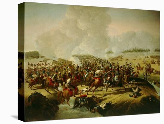 Battle Near Hanau, Schermish During Battle of Leipzig-Giuseppe Bernardino Bison-Stretched Canvas