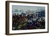 Battle Near Metz, August 18, 1870, Franco-Prussian War-null-Framed Giclee Print