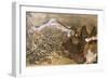 Battle of Adwa, First and Second Battalion of Riflemen on Mount Rajo, March 1, 1896-null-Framed Giclee Print