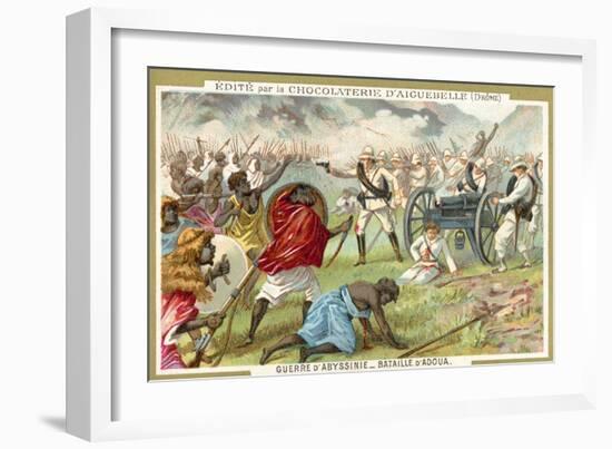 Battle of Adwa, First Italo-Ethiopian War, 1896-null-Framed Giclee Print