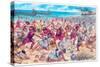 Battle of Aegospotami-Giuseppe Rava-Stretched Canvas