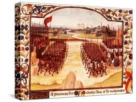 Battle of Agincourt, English army of King Henry V defeated French under Charles d'Albret-null-Stretched Canvas