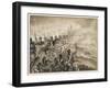 Battle of Alexandria: The 28th Regiment in Action During the Battle-J. Marshman-Framed Art Print