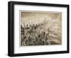 Battle of Alexandria: The 28th Regiment in Action During the Battle-J. Marshman-Framed Art Print