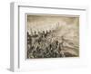 Battle of Alexandria: The 28th Regiment in Action During the Battle-J. Marshman-Framed Art Print