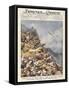 Battle of Amba Alagi, Front Page of 'La Domenica Del Corriere', 18th May 1941-null-Framed Stretched Canvas