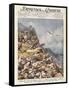 Battle of Amba Alagi, Front Page of 'La Domenica Del Corriere', 18th May 1941-null-Framed Stretched Canvas