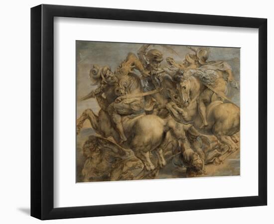 Battle of Anghiari-Peter Paul Rubens-Framed Premium Giclee Print