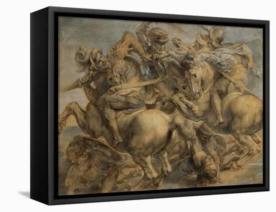 Battle of Anghiari-Peter Paul Rubens-Framed Stretched Canvas