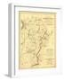 Battle of Antietam - Civil War Panoramic Map - Antietam, MD-Lantern Press-Framed Art Print