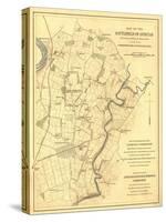 Battle of Antietam - Civil War Panoramic Map - Antietam, MD-Lantern Press-Stretched Canvas
