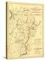 Battle of Antietam - Civil War Panoramic Map - Antietam, MD-Lantern Press-Stretched Canvas