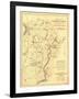 Battle of Antietam - Civil War Panoramic Map - Antietam, MD-Lantern Press-Framed Art Print