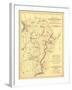 Battle of Antietam - Civil War Panoramic Map - Antietam, MD-Lantern Press-Framed Art Print