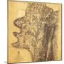 Battle of Antietam - Civil War Panoramic Map - Antietam, MD-Lantern Press-Mounted Art Print