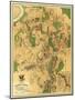 Battle of Antietam - Civil War Panoramic Map - Antietam, MD-Lantern Press-Mounted Art Print