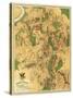 Battle of Antietam - Civil War Panoramic Map - Antietam, MD-Lantern Press-Stretched Canvas