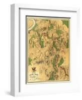 Battle of Antietam - Civil War Panoramic Map - Antietam, MD-Lantern Press-Framed Art Print