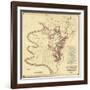 Battle of Antietam - Civil War Panoramic Map - Antietam, MD-Lantern Press-Framed Art Print