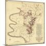 Battle of Antietam - Civil War Panoramic Map - Antietam, MD-Lantern Press-Mounted Art Print