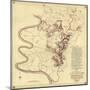 Battle of Antietam - Civil War Panoramic Map - Antietam, MD-Lantern Press-Mounted Art Print