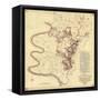 Battle of Antietam - Civil War Panoramic Map - Antietam, MD-Lantern Press-Framed Stretched Canvas