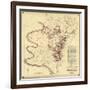 Battle of Antietam - Civil War Panoramic Map - Antietam, MD-Lantern Press-Framed Art Print