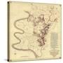 Battle of Antietam - Civil War Panoramic Map - Antietam, MD-Lantern Press-Stretched Canvas