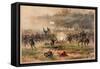 Battle of Antietam, Pub. L Prang & Co., 1886 (Colour Litho)-Thure De Thulstrup-Framed Stretched Canvas