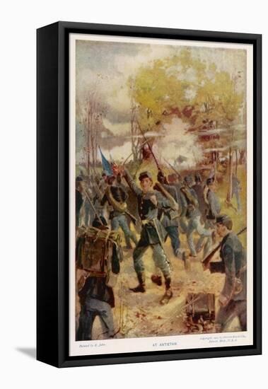 Battle of Antietam-E. Jahn-Framed Stretched Canvas