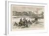 Battle of Austerlitz Russians Retreat Across the Frozen Lake Satschan-F. De Myrbach-Framed Art Print