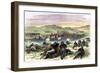 Battle of Beecher Island on the Arikaree Fork, c.1868-null-Framed Premium Giclee Print