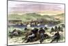 Battle of Beecher Island on the Arikaree Fork, c.1868-null-Mounted Premium Giclee Print