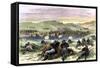 Battle of Beecher Island on the Arikaree Fork, c.1868-null-Framed Stretched Canvas