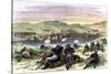 Battle of Beecher Island on the Arikaree Fork, c.1868-null-Stretched Canvas