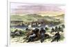Battle of Beecher Island on the Arikaree Fork, c.1868-null-Framed Giclee Print