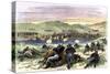 Battle of Beecher Island on the Arikaree Fork, c.1868-null-Stretched Canvas