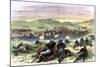 Battle of Beecher Island on the Arikaree Fork, c.1868-null-Mounted Giclee Print
