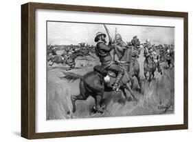 Battle of Blood River, 2nd Boer War, September 1901-Frederick Judd Waugh-Framed Giclee Print