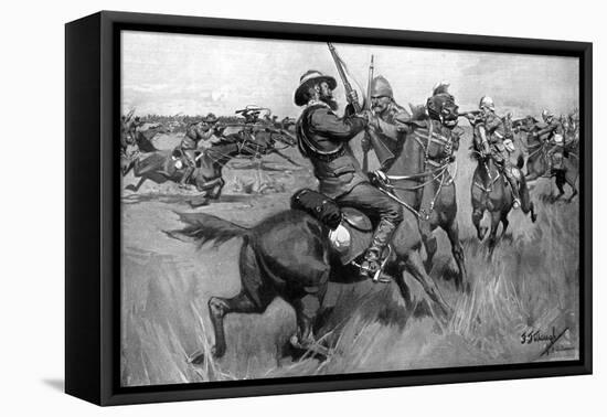 Battle of Blood River, 2nd Boer War, September 1901-Frederick Judd Waugh-Framed Stretched Canvas