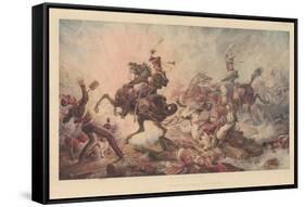 Battle of Borodino, 1824-William Heath-Framed Stretched Canvas