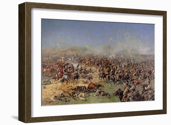 Battle of Borodino on 26th August 1812, 1913-Franz Roubaud-Framed Giclee Print