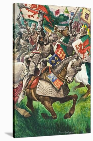 Battle of Bosworth-Peter Jackson-Stretched Canvas