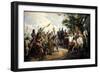 Battle of Bouvines, July 1214-Horace Vernet-Framed Premium Giclee Print