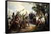 Battle of Bouvines, July 1214-Horace Vernet-Framed Stretched Canvas