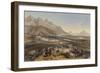 Battle of Buena Vista, 1851 (Lithograph with Hand Colouring and Gum Arabic on Paper)-Adolphe Jean-baptiste Bayot-Framed Giclee Print