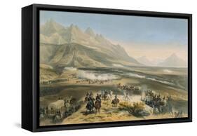 Battle of Buena Vista, February 21-23, 1847-Carl Nebel-Framed Stretched Canvas