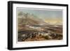 Battle of Buena Vista, from the War between the United States and Mexico, Pub. 1851 (Colour Lithogr-Carl Nebel-Framed Giclee Print