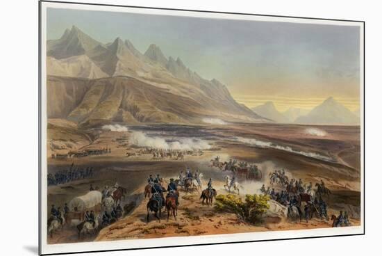 Battle of Buena Vista, from the War between the United States and Mexico, Pub. 1851 (Colour Lithogr-Carl Nebel-Mounted Giclee Print