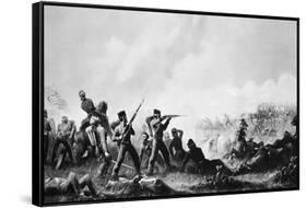 Battle of Buena Vista-James Walker-Framed Stretched Canvas